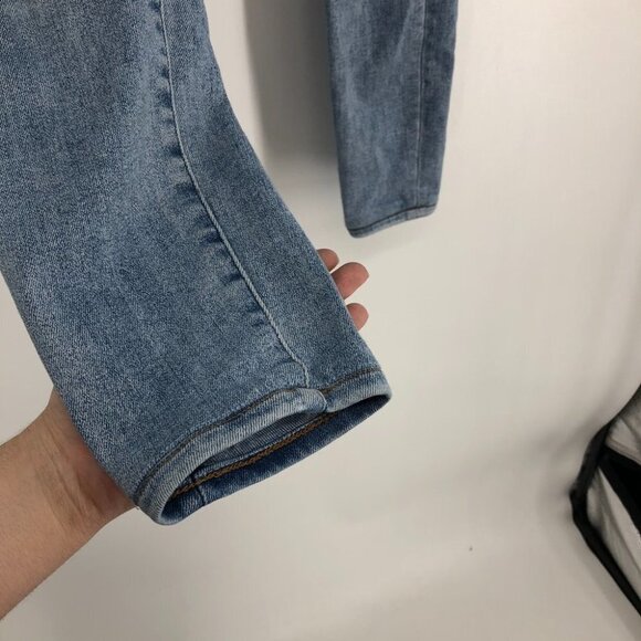 Denim Forum Indigo The Lola High Rise Skinny  High-waisted skinny jeans 27x28 - Picture 6 of 16